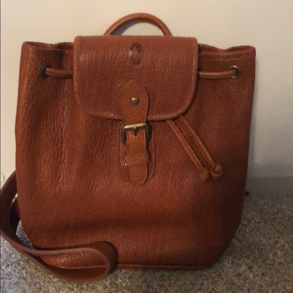 SOLD Ralph Lauren Small Genuine Leather Backpack